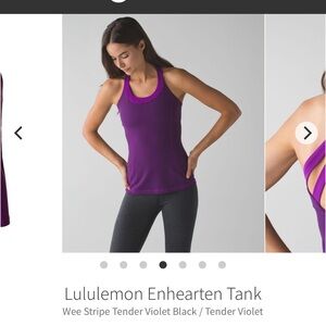lululemon Enhearten Tank - Violet